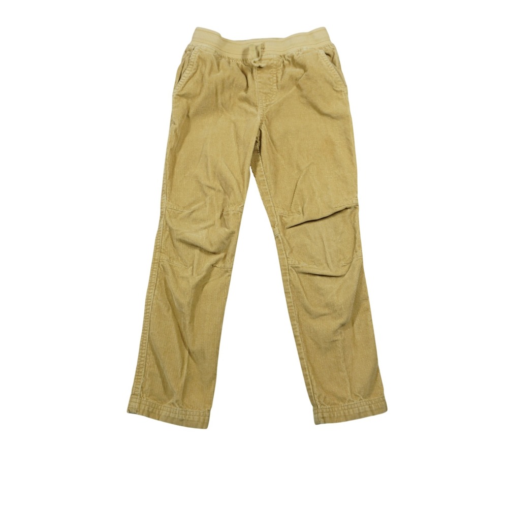 Tea Collection Kids Size 7‎ Tan Mustard Corduroy Elastic Waist Drawstring Pants